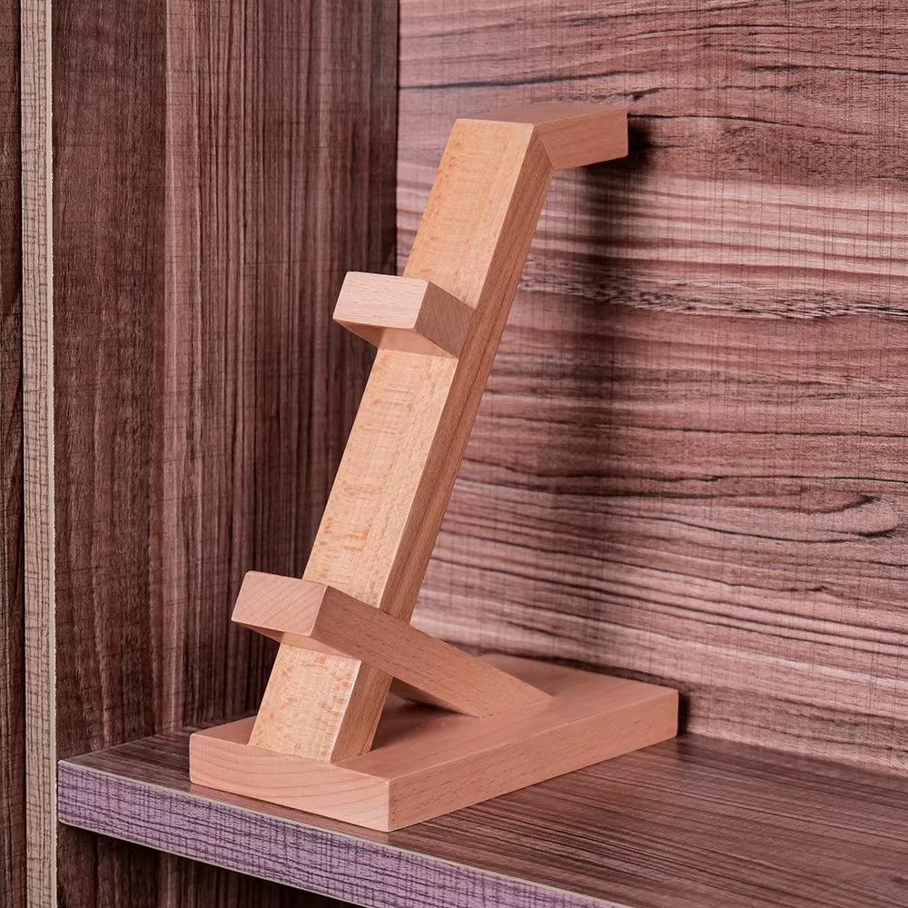 Wood Headphone Stand Gaming Headset Holder for Desk Display Gaming Accessories Gift for Airpods PS5 Xbox